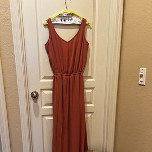Show Me Your Mumu Kendall Maxi Dress Rustic Mauve Crisp